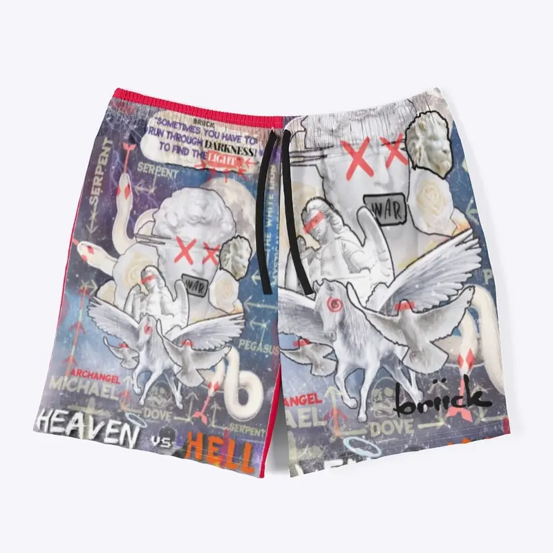 Heaven vs Hell Shorts-Briick Collection